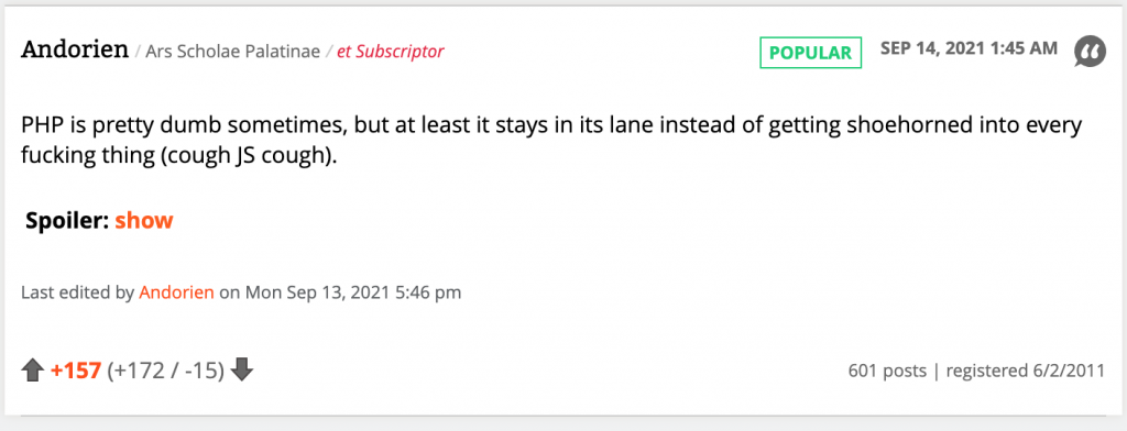 Комментарий с arstechnica.com