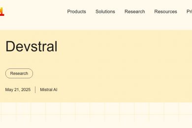 Devstral — нова LLM-модель з відкритим кодом, створена спеціально для розробки ПЗ