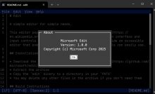 У Windows 11 з'явиться новий текстовий редактор Edit, легший за Блокнот. Він працюватиме в командному рядку