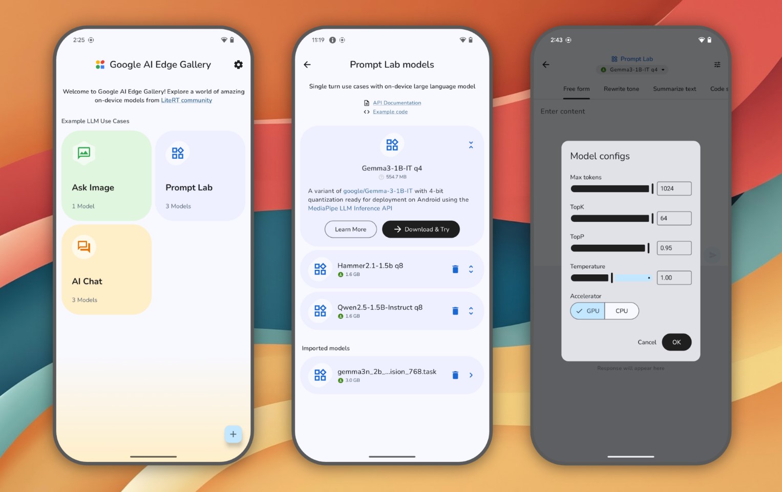 Google випустила мобільний додаток для локального запуску LLM-моделей на смартфоні