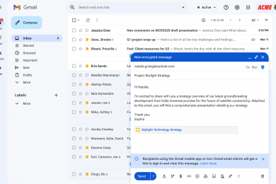 Gmail додає наскрізне шифрування на відправку електронних листів будь-кому