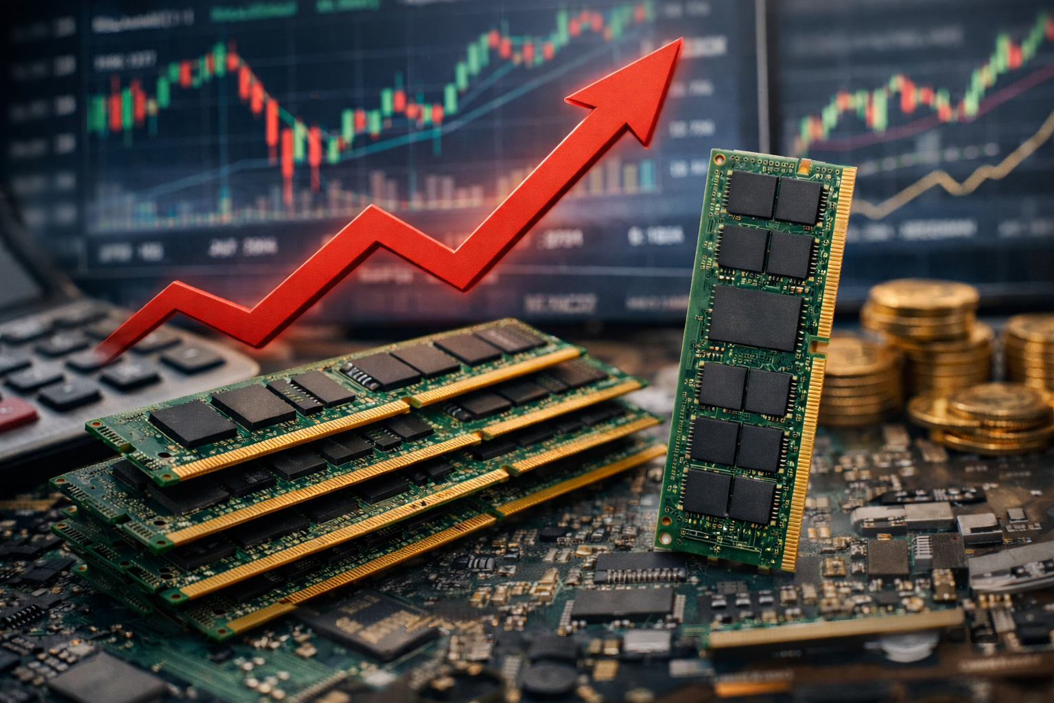 Дефіцит оперативної пам'яті погіршується: «один із типів DRAM подорожчав на 75% лише за місяць»