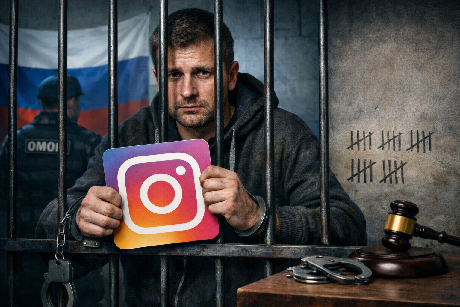 У Росії власника сайту заарештували на 15 діб за логотип Instagram