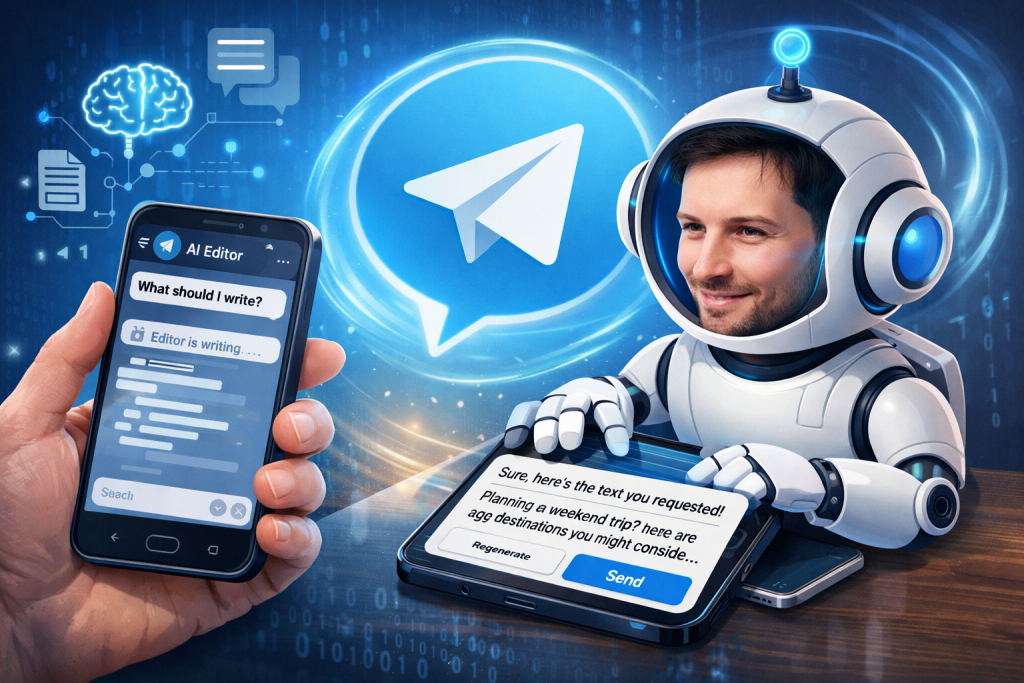 Telegram напише текст замість вас: у месенджері тестують ШІ-редактор 