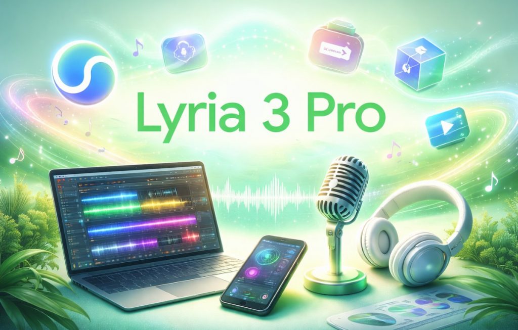 Google представляє генератор музики Lyria 3 Pro. Він може створювати 3-хвилинні треки