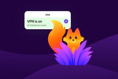 Браузер Firefox тепер має вбудований безкоштовний VPN зі щомісячним лімітом даних 50 Гб