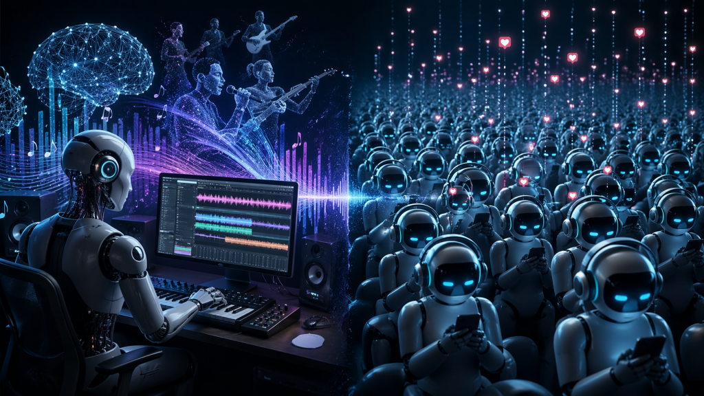 Deezer: 44% нової музики згенеровано штучним інтелектом. Більшість прослуховувань — боти