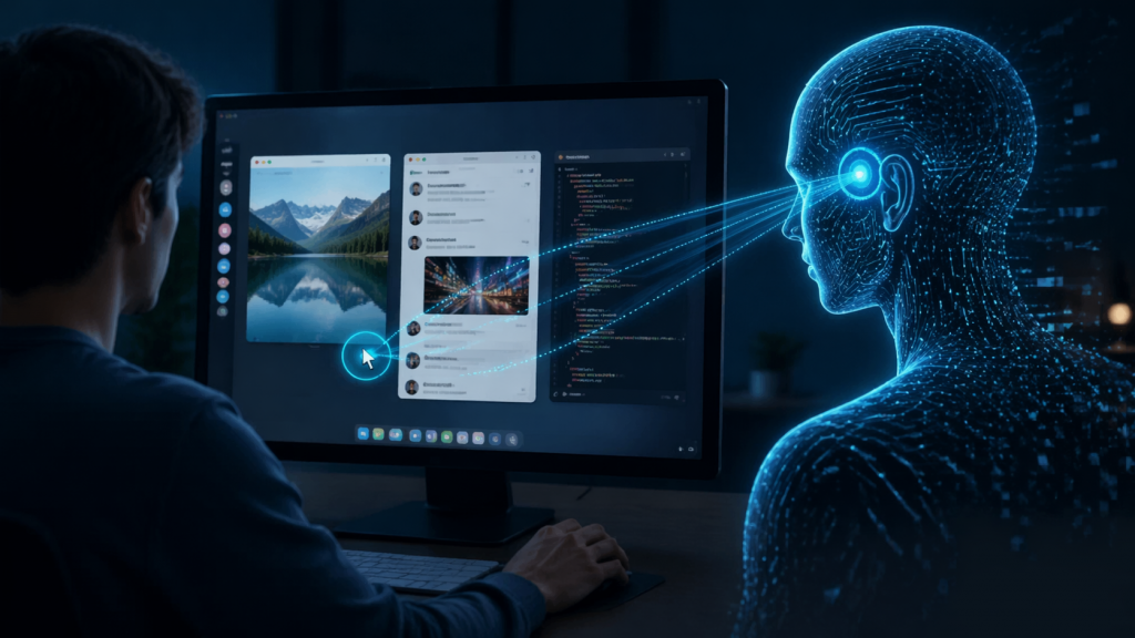 слідкує за діями користувача на екрані