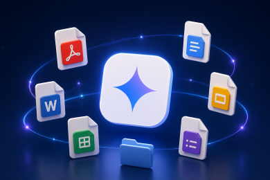 Gemini тепер вміє створювати файли PDF, DOCX, Google Docs та інші