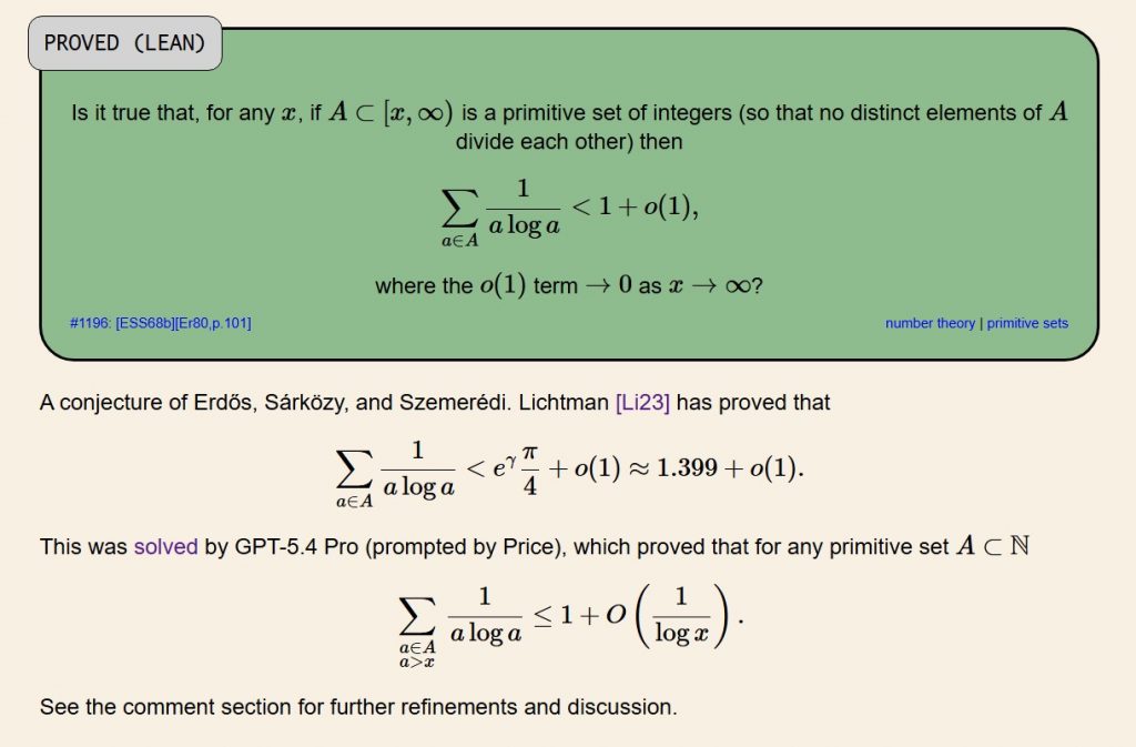 Аматор за допомогою одного запиту в ChatGPT розв’язав 60-річну математичну проблему Ердеша