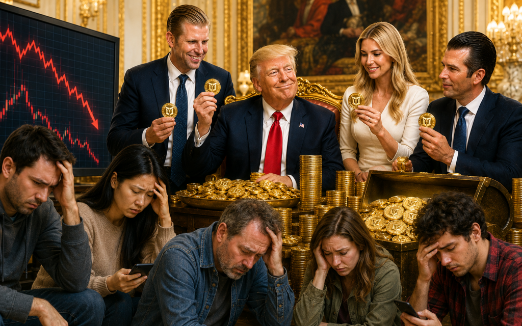 Поки інвестори рахують збитки, родина Трампа заробила на токенах $660 млн