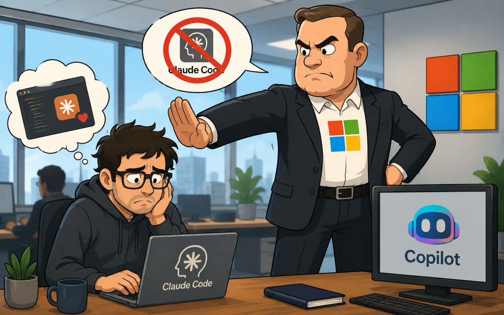 Microsoft забирає у розробників Claude Code — і змушує перейти на власний Copilot