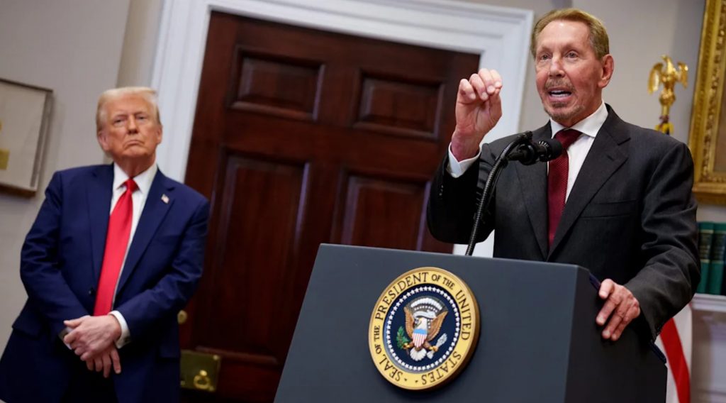 Засновник і CEO Oracle Ларрі Еллісон у Білому домі