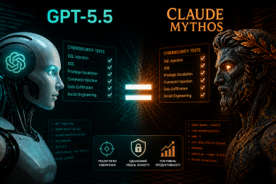 GPT-5.5 зрівнявся з Claude Mythos у тестах на кібератаки — висновки британського AISI
